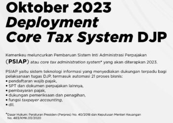 Oktober 2023: Deployment Core Tax System DJP