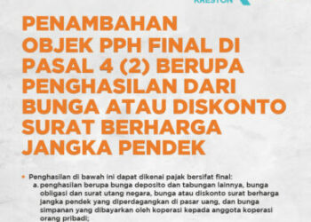 Kini, Penghasilan dari Bunga atau Diskonto Termasuk Objek PPh Final Pasal 4 ayat (2)
