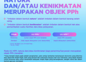 Kini, Natura dan/atau Kenikmatan Merupakan Objek PPh