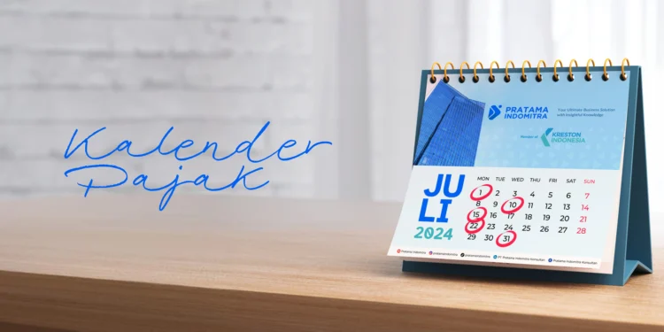 KALENDER PAJAK JULI 2024 - Pratama Institute kalender pajak juli 2024