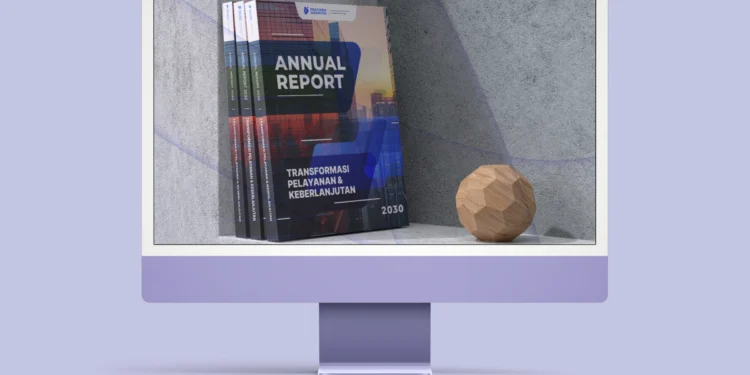 desain visual annual report - Pratama Institute desain visual annual report
