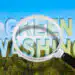 Alert to Greenwashing - concept with text against a woodland and magnifying glass