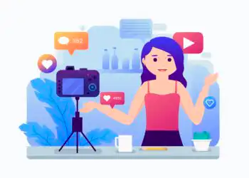Ilustrasi influencer