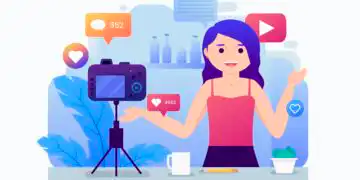 Ilustrasi influencer