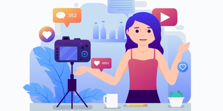Ilustrasi influencer
