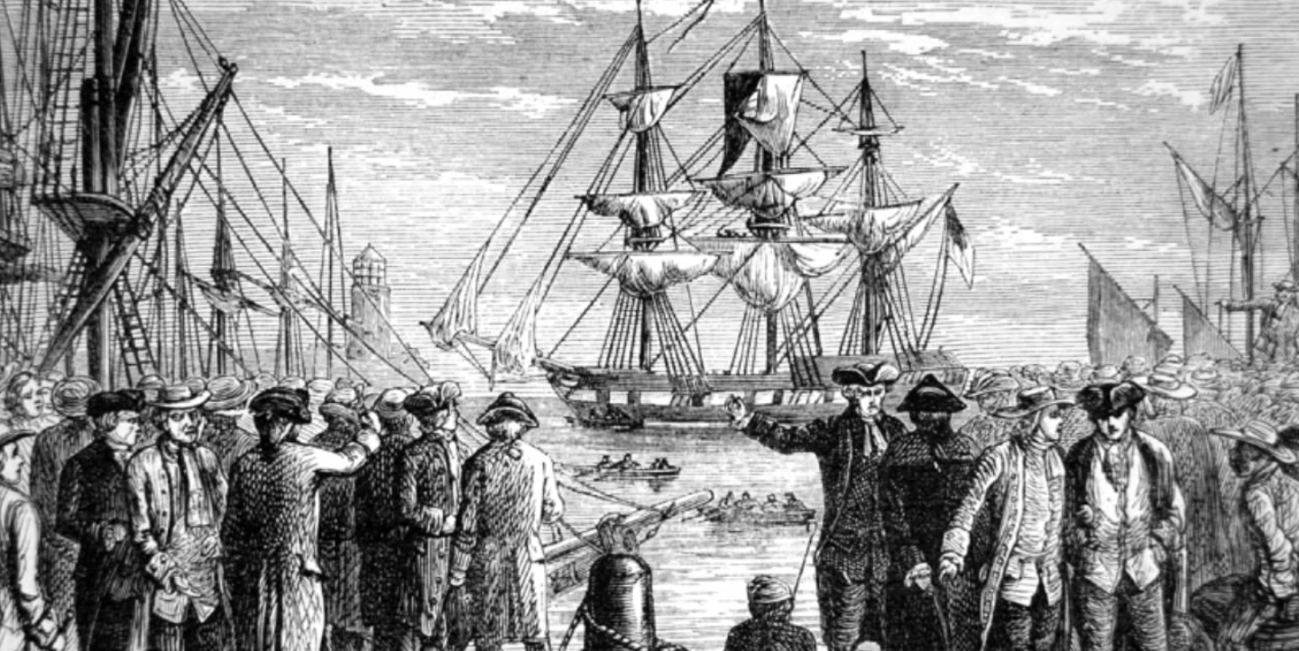 Boston Tea Party - Perlawanan terhadap pajak di Amerika - No Taxation Without Representation - Dartmouth tiba di pelabuhan Boston - Pratama Institute Boston Tea Party - Perlawanan terhadap pajak di Amerika - No Taxation Without Representation - Dartmouth tiba di pelabuhan Boston